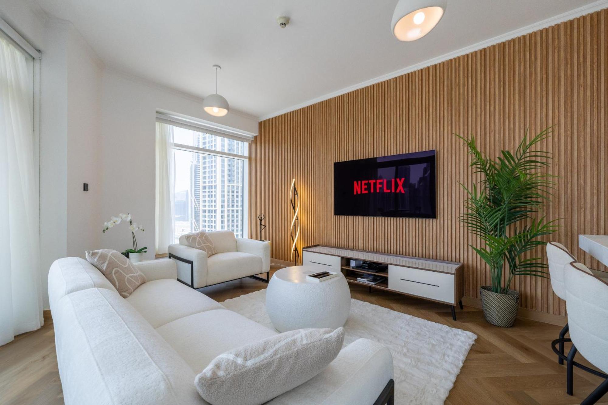 Upgraded Apartment With Stunning Burj Khalifa View Dubai Eksteriør billede
